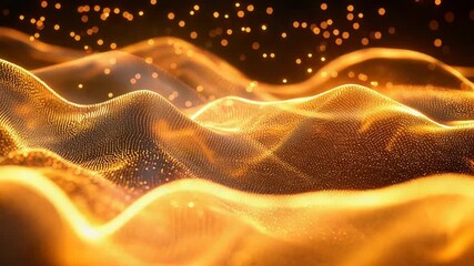 Digital wave creating a modern data technology background - Powered by Adobe