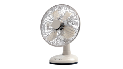 old electric fan on the white background