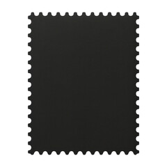 Fototapeta premium PNG Blank black postage stamp design.