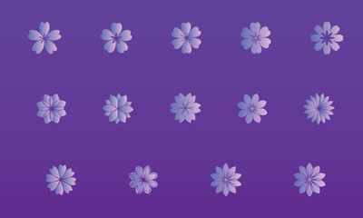 Flower Silhouette Vector Pack