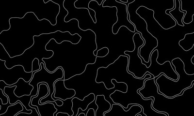 Abstract seamless paper cut world map design geometric background modern template .Topography white background and black line wireframe isoline location diagram world map texture design .