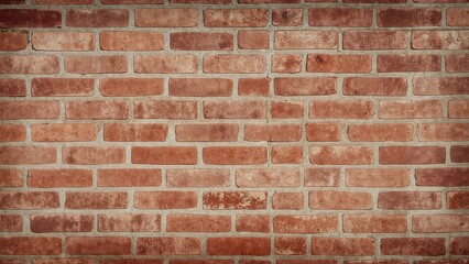 Obraz premium Brick wall background for construction, interior design, or architecture. Wall surface made of red brick material. Texture of brickwork.