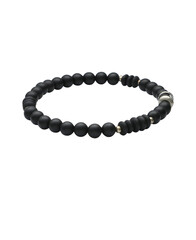 Black beaded bracelet for a modern look
