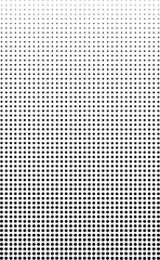 Abstract diagonal gradient halftone pattern A gradiant of black and white dots creating a textured abstract background with varying Pixelated wave shadow texture. Abstract halftone gradation pattern 