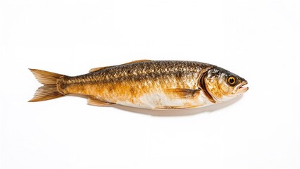 Fresh fish isolated on white background.
