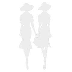Fashion woman silhouette 