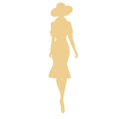 Fashion woman silhouette 