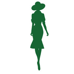 Fashion woman silhouette 