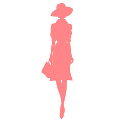 Fashion woman silhouette 