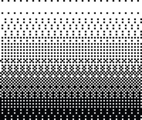 Abstract diagonal gradient halftone pattern A gradiant of black and white dots creating a textured abstract background with varying Pixelated wave shadow texture. Abstract halftone gradation pattern 