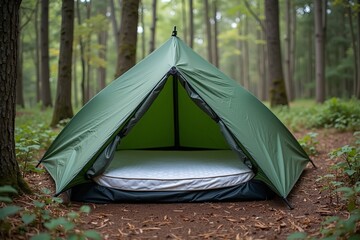 Mattress Topper Transformed into Forest Tent