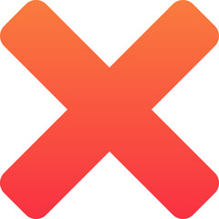 Red Cross Error Symbol Icon