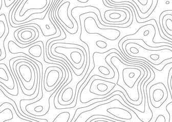 Fototapeta premium Abstract background of topographic map contour line pattern