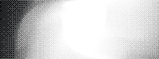 Abstract diagonal gradient halftone pattern A gradiant of black and white dots creating a textured abstract background with varying Pixelated wave shadow texture. Abstract halftone gradation pattern 