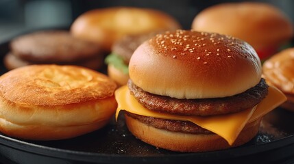 Bread loaves travel on a conveyor belt in a bakery, highlighting the process of mass production in a busy, well-lit environment