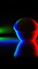 Abstract background showing the beautiful colors of the visible light spectrum projected onto a black surface, demonstrating refraction ,color ,green ,physics