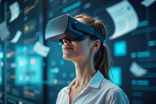Tax Accountant Advisor Using Virtual Reality to Navigate Digital Financial Workspace