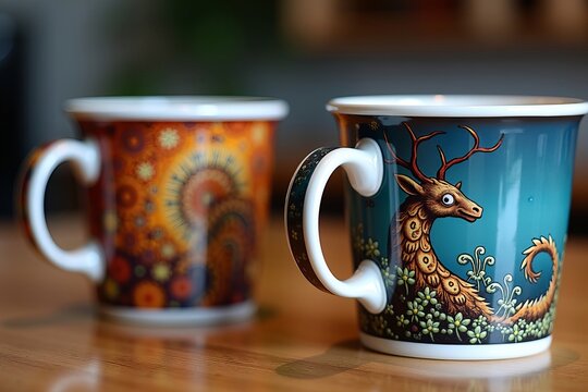 Digital Printing and Heat Transfer Press: Crafting Intricate Patterns on Coffee Mugs for a Unique Photo Series