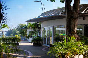 Ronda del Sinu walking path along the river bank in the city of Monter&iacute;a, Colombia.