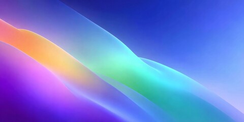 Fototapeta premium Colorful smooth flowing waves creating an abstract gradient background