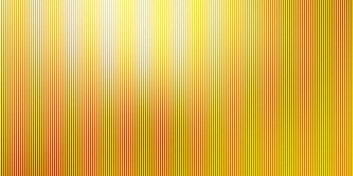 Golden Yellow Vertical Ribbed Textured Background with Light Gradient