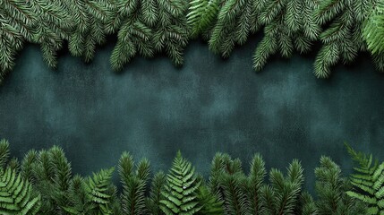 Evergreen tree branches showcase vibrant green needles and intricate textures, ideal for home decor or nature appreciation