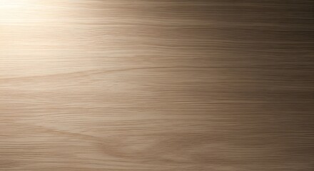 Fototapeta premium Wooden texture background with warm light illuminating the surface from the top left corner