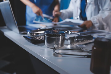 Doctors are meeting at the hospital to discuss treatment options and share experiences with colleagues.