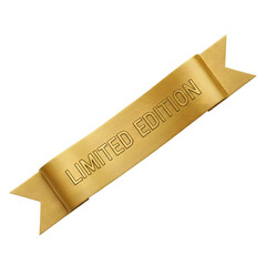 Exclusive promotion with a gold limited edition ribbon, perfect for premium product launches and celebrating special milestones today