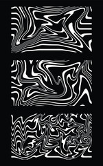 Abstract liquid marble texture set with swirling white lines pattern.