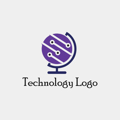 tech home techno logo design vector
