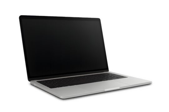 laptop isolated on white