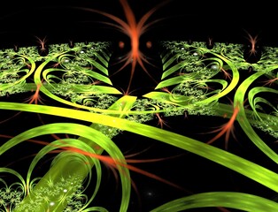 Imaginatory fractal abstract background Image