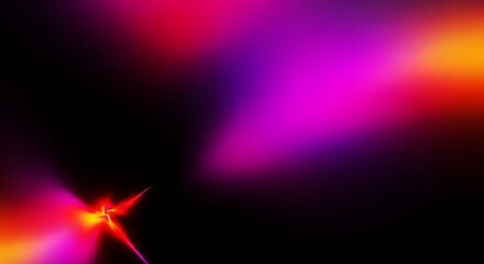 Obraz premium Abstract colorful light streaks on black background