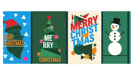 Fototapeta premium christmas card with santa claus