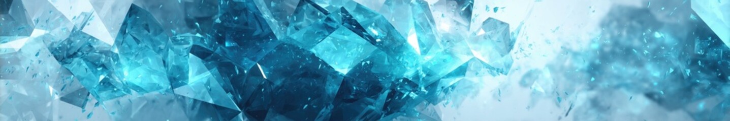 Obraz premium Blue background with a lot of small blue and white pieces