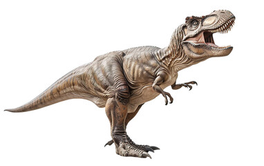 Naklejka premium Tyrannosaurus rex dinosaur on white background.png