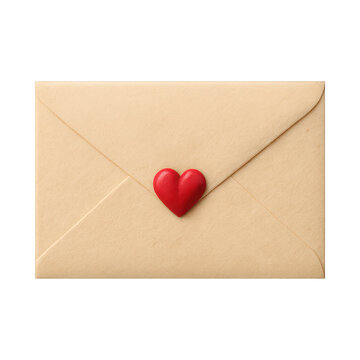 PNG Envelope with heart seal