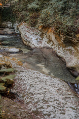 Over millions of years, the Orfento River (in the municipality of Caramanico Terme) has carved out a narrow gorge now covered by dense riparian vegetation featuring willows, ferns, and mosses.