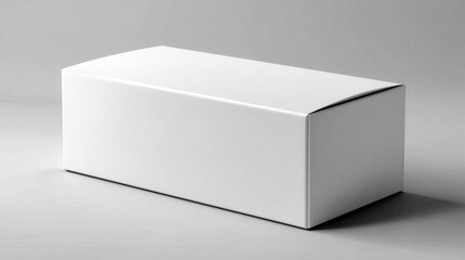 Fototapeta premium Maqueta de caja con espacio para etiquetas o rótulos. 