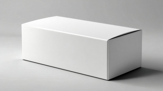 Maqueta de caja con espacio para etiquetas o r&oacute;tulos. 