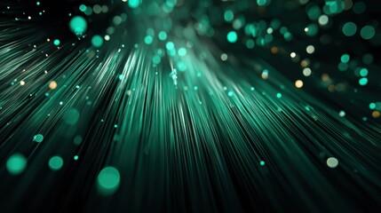 Binary streams and digital markers floating in tech ecosystem with growth patterns