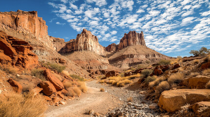 Obraz premium desert canyon landscape