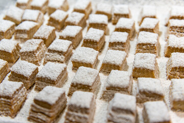 Hojaldrinas caseras, dulce típico de Navidad, Homemade Hojaldrinas, traditional Christmas sweet