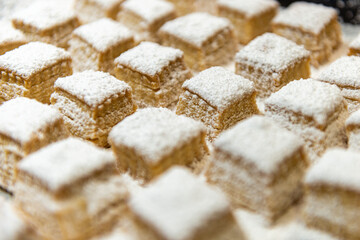 Hojaldrinas caseras, dulce típico de Navidad, Homemade Hojaldrinas, traditional Christmas sweet