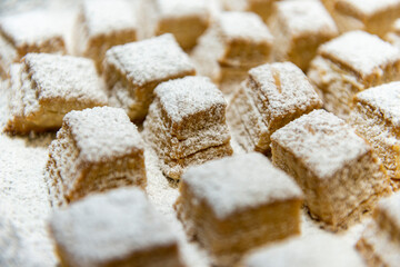 Hojaldrinas caseras, dulce típico de Navidad, Homemade Hojaldrinas, traditional Christmas sweet