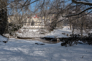Kurpark Marienbad im Winter
