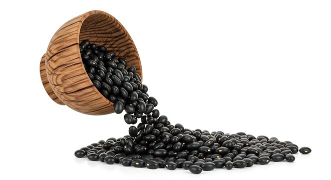 Pouring Black Beans