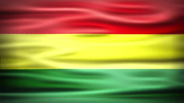 Wavy Flag of BOLIVIA Animation, Short Looping Video of National Symbol