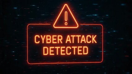 Warning alert for a cyber attack detected on a computer screen, showcasing the importance of cybersecurity in today's digital world. - Powered by Adobe